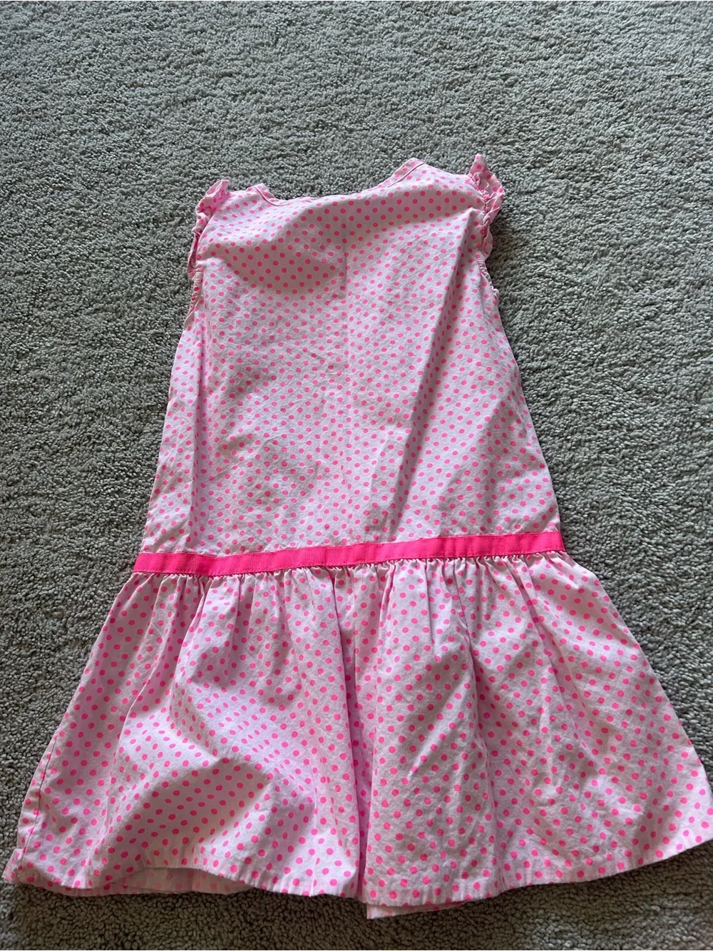 Gymboree Pink Polka Dot Ruffle Dress with Satin Bow